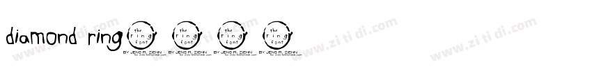 Diamond Ring字体转换